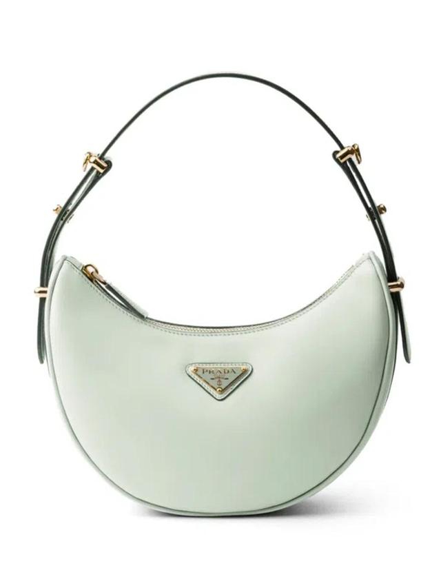 Arqué Leather Shoulder Bag In Green Product Image