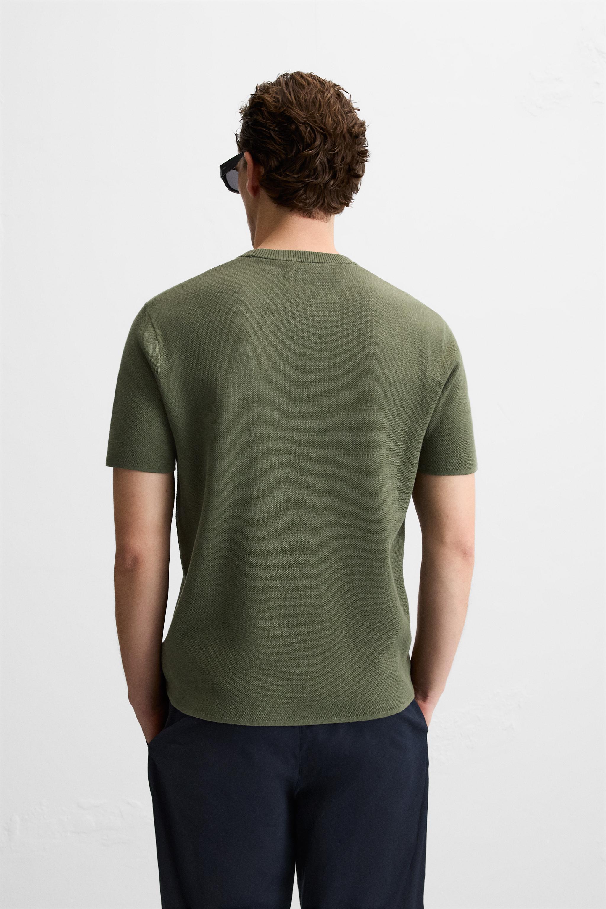 TEXTURED KNIT T-SHIRT Product Image