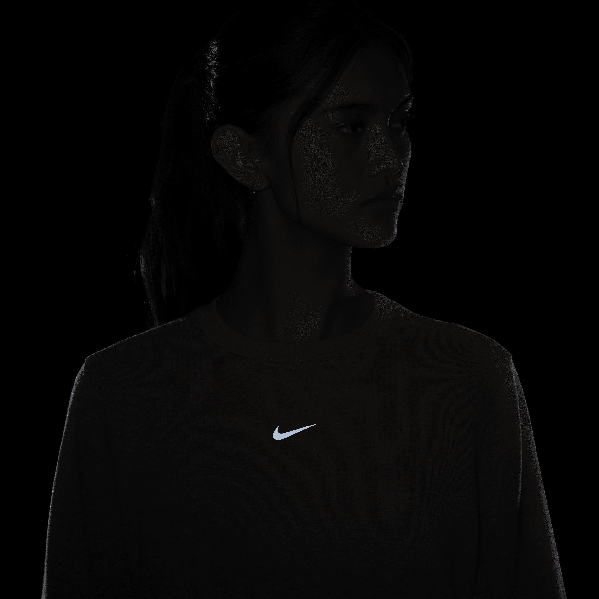 Womens Nike One Dri-FIT Crewneck Sweatshirt Product Image