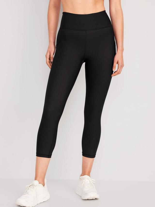 High-Waisted PowerSoft Crop Leggings for Women Product Image