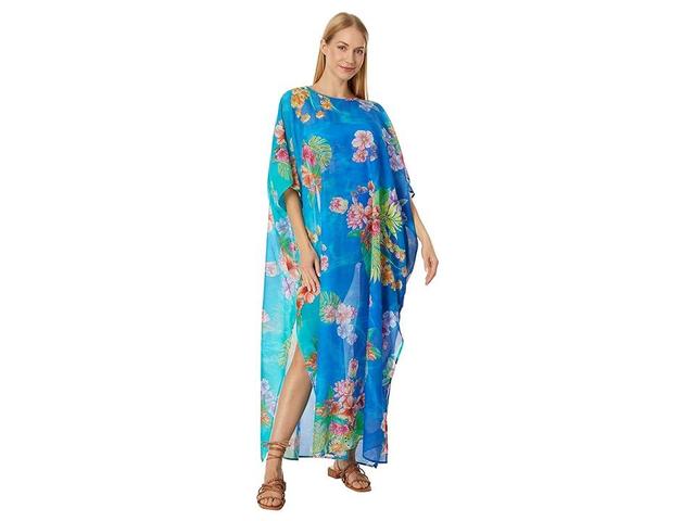 Johnny Was Tie-Dye Kaftan Women's Swimwear Product Image