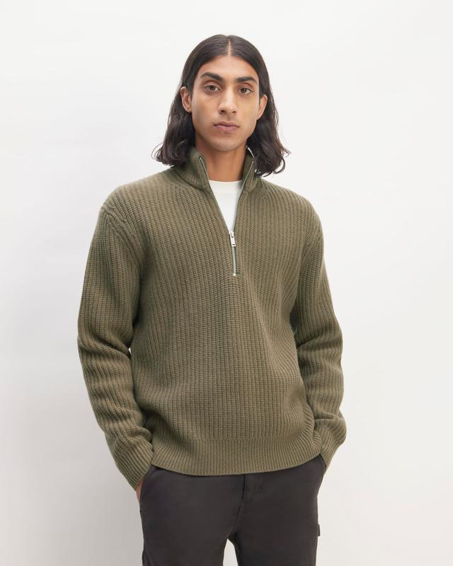 Mens Felted Merino Half-Zip Sweater by Everlane Product Image