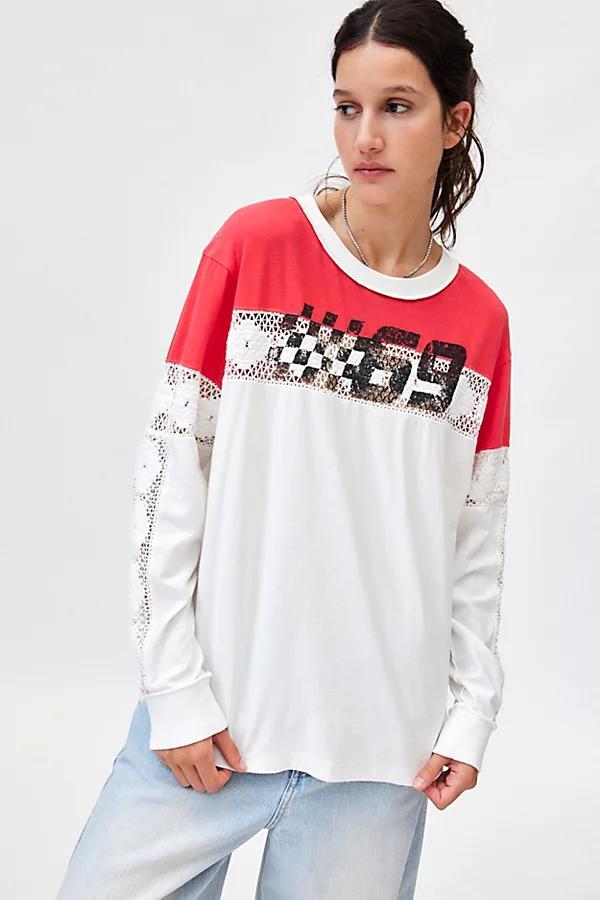 BDG Graham Spliced Long Sleeve Graphic Tee Womens at Urban Outfitters Product Image