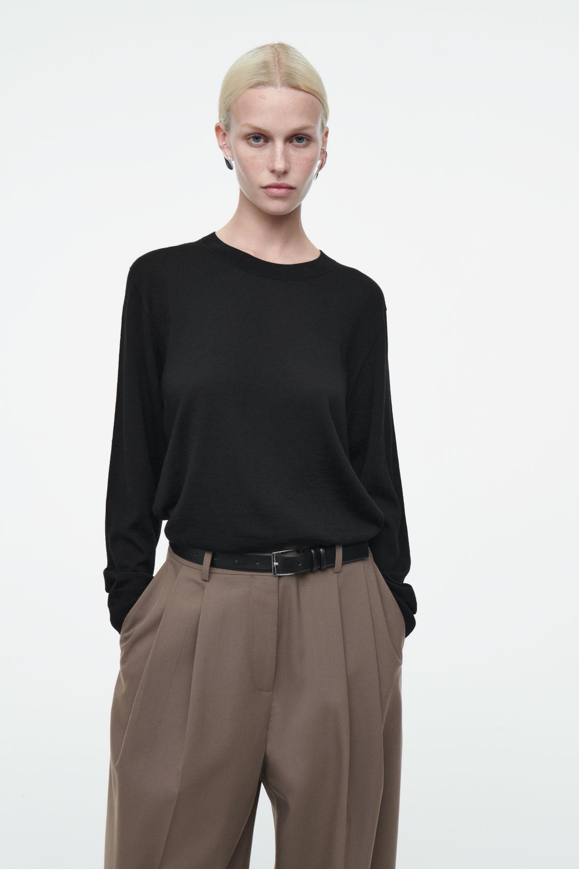 MERINO WOOL CREW-NECK JUMPER Product Image