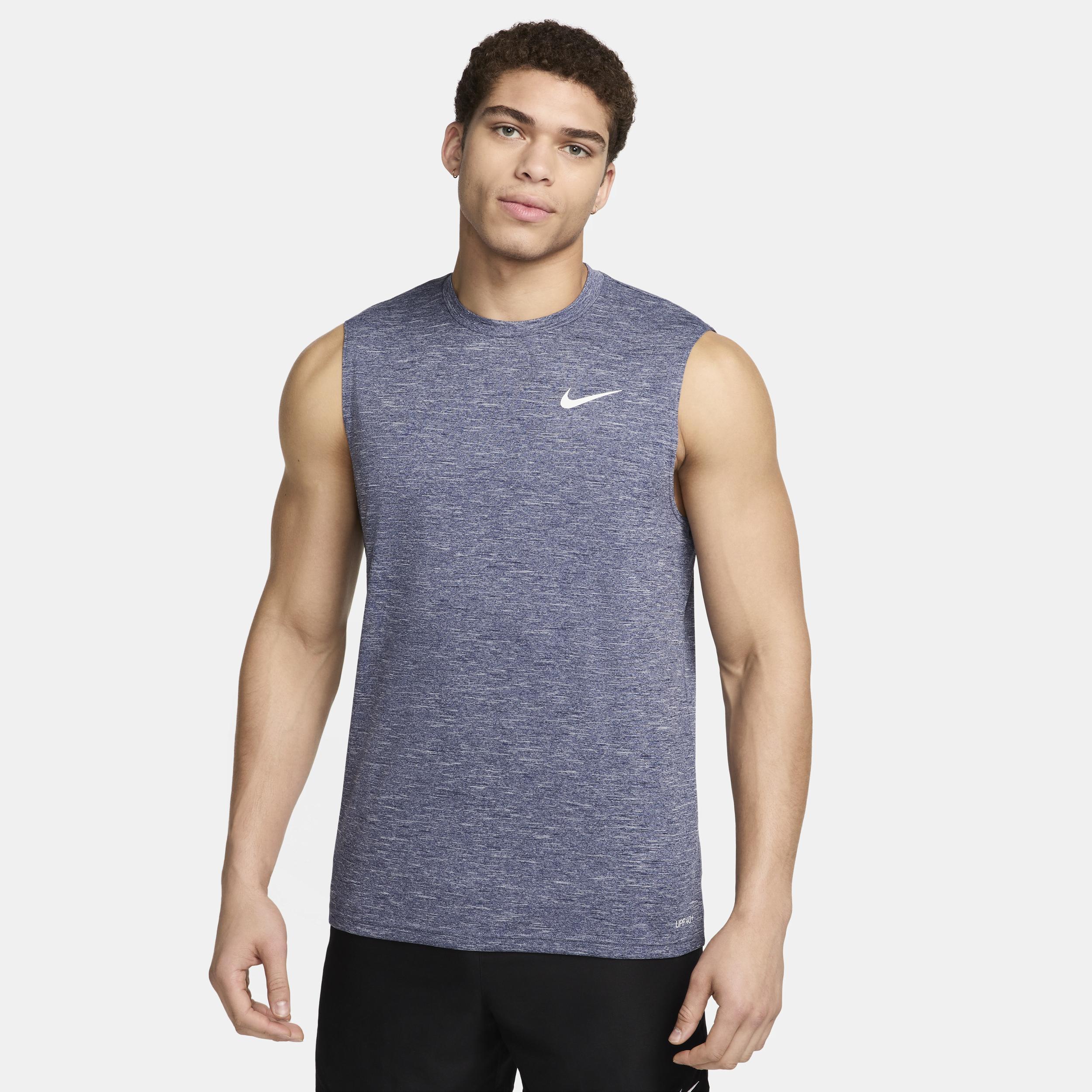 Nike Men's Heathered Sleeveless Hydroguard Swim Shirt Product Image