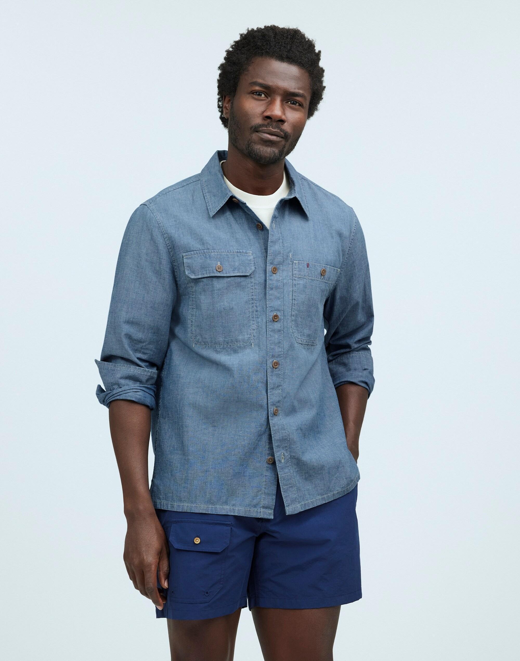 Madewell x William Ellery Chambray Button-Up Shirt Product Image