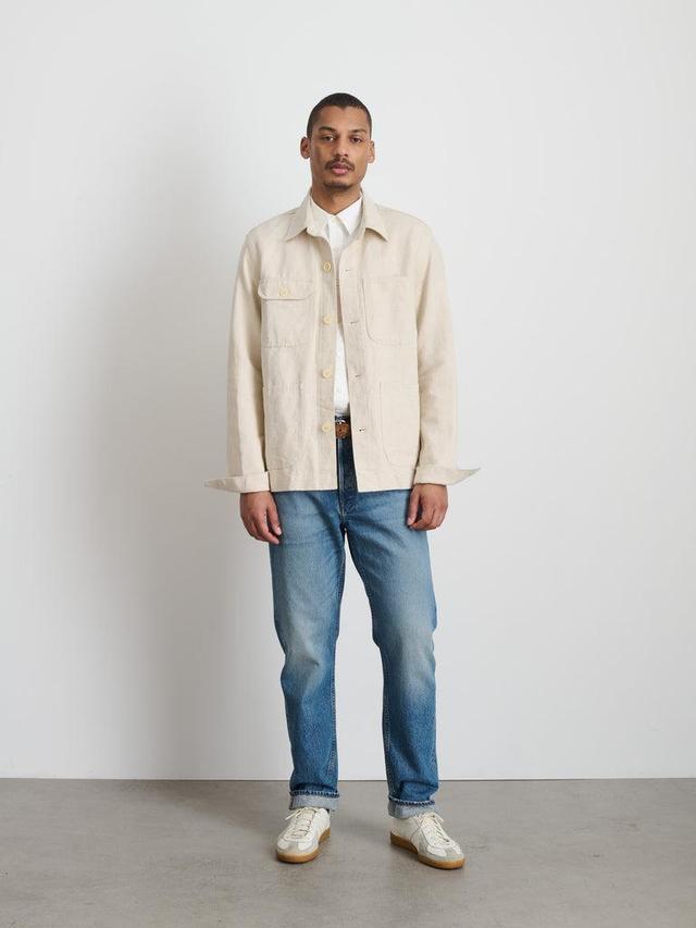 Work Jacket In Linen Canvas Product Image