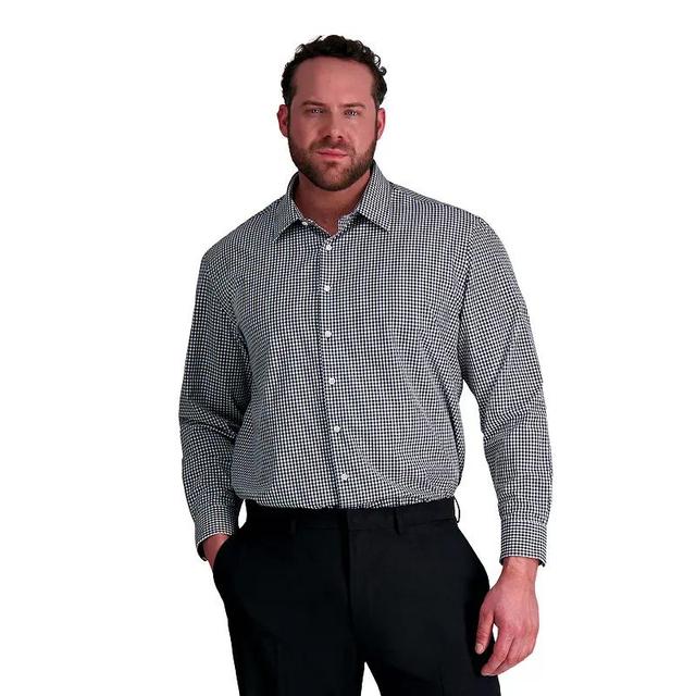 Big & Tall Haggar Smart Wash Classic Fit Solid Dress Shirt, Mens Product Image