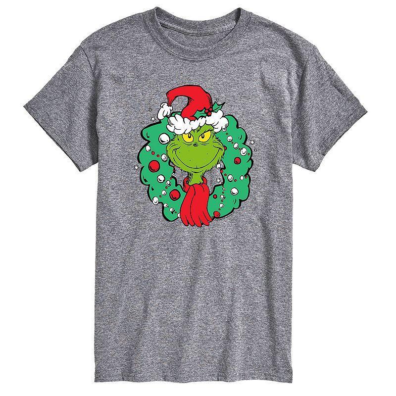 Mens Dr. Seuss The Grinch Wreath Tee Product Image