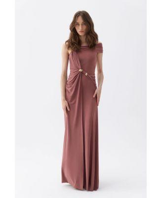 Women's Long Dress with Accessory Detail Product Image