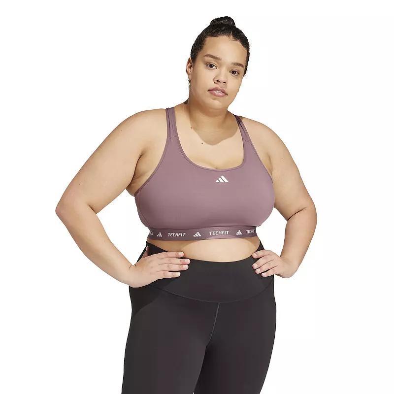 Plus Size adidas Techfit Training Bra, Womens Product Image