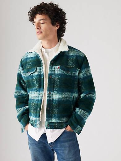 Plaid Type III Sherpa Trucker Jacket Product Image