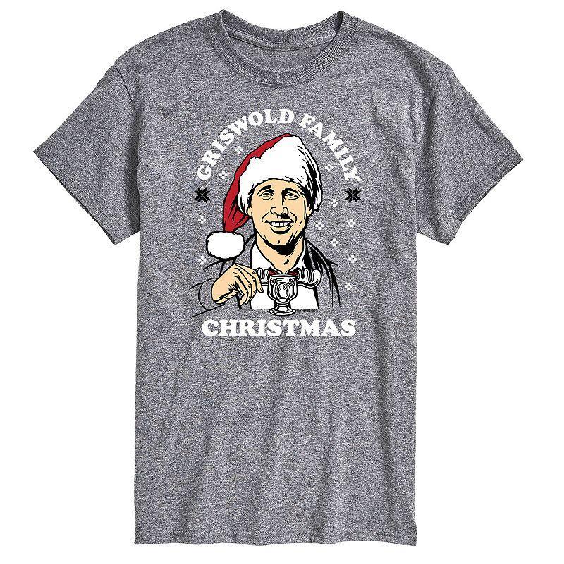 Hybrid-Christmas Vacation Mens Tee Shirts ATHLETIC Heather Christmas Vacation Griswold Family Christmas Tee - Men & Big Product Image