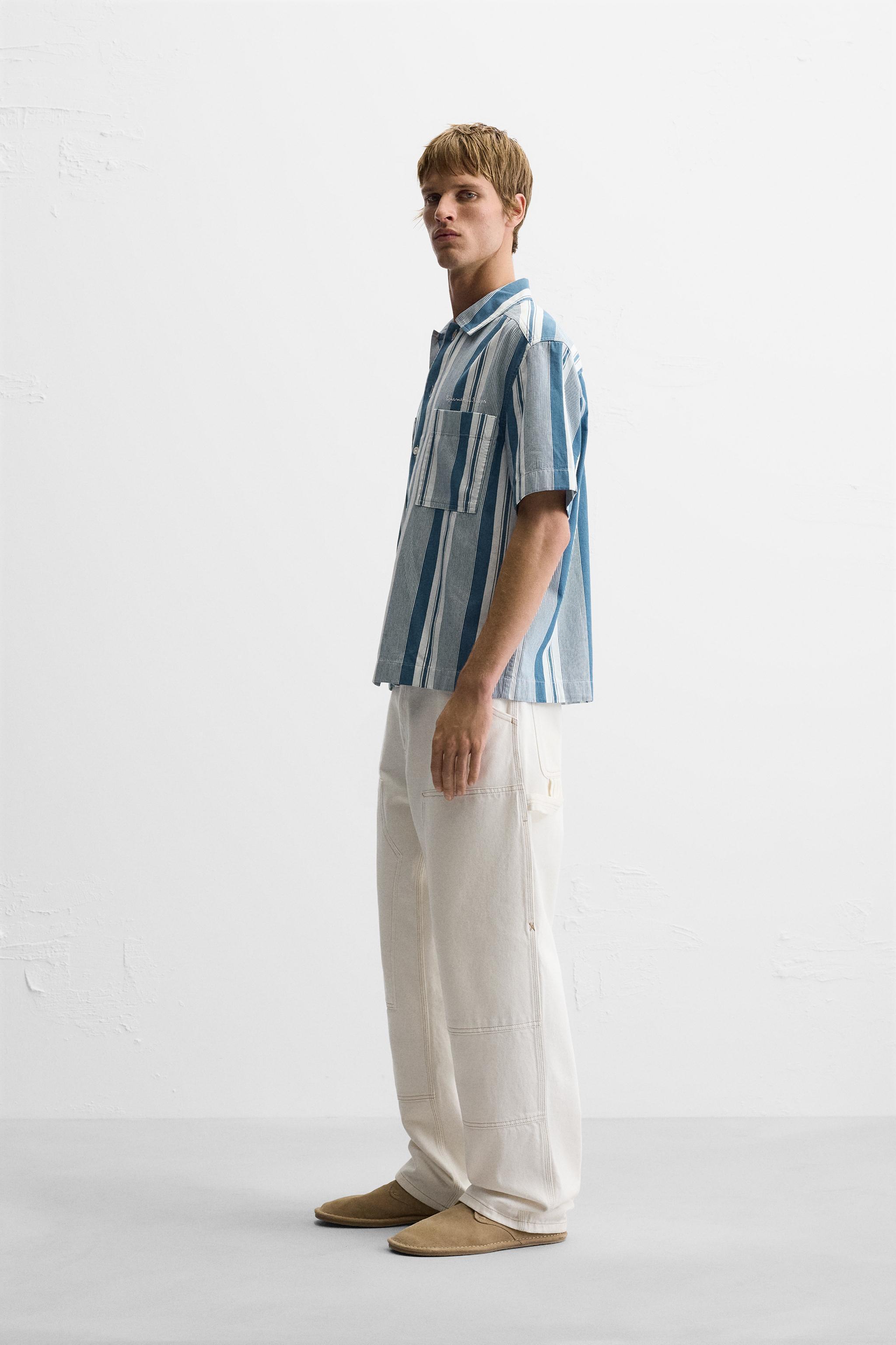 TEXTURED STRIPED SHIRT Product Image