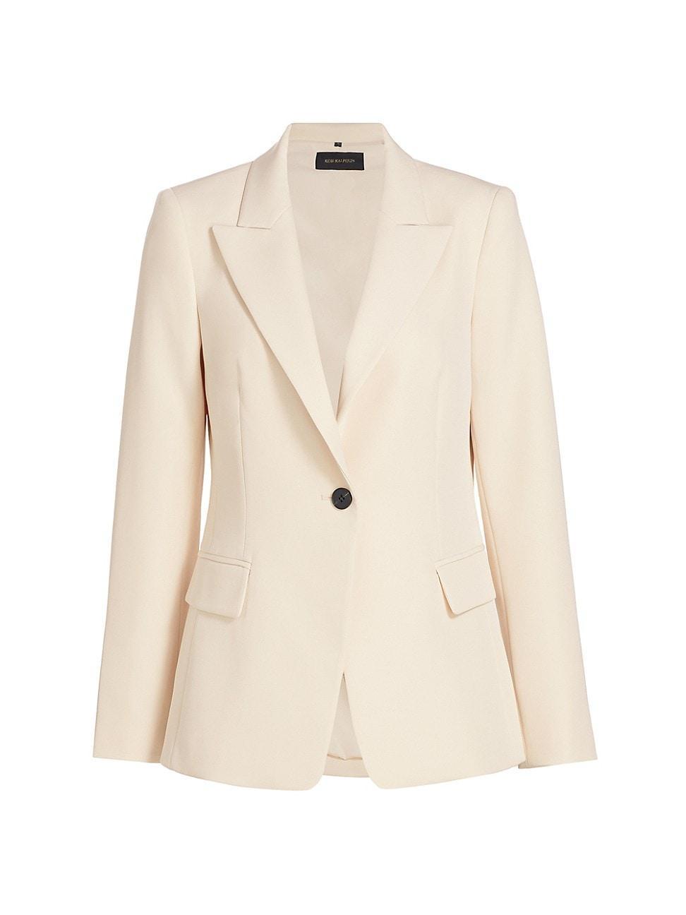 Womens Jordi Milano Twill Blazer Product Image