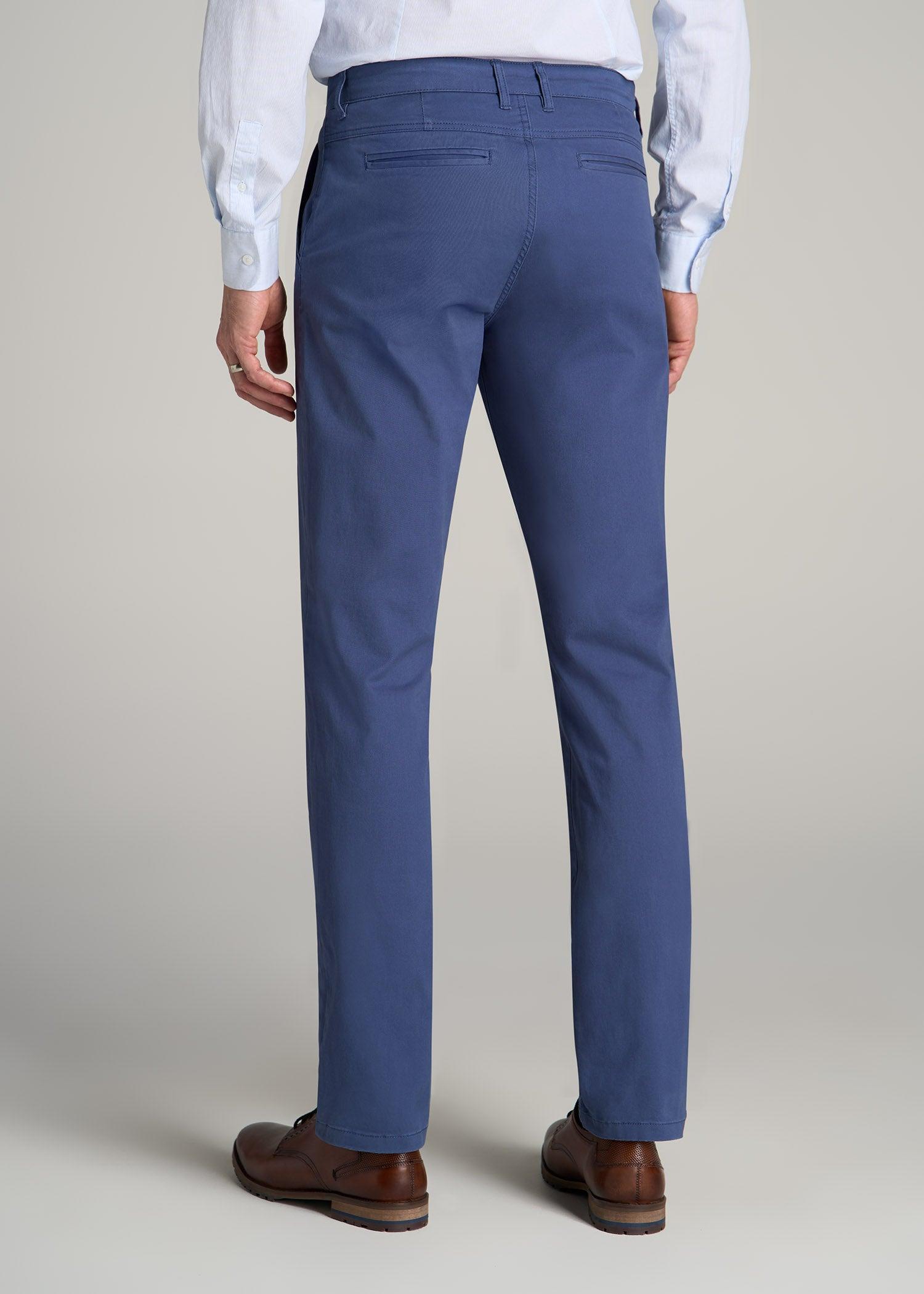 Carman TAPERED Chinos in Steel Blue - Pants for Tall Men Male Product Image