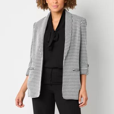 Black Label by Evan-Picone Houndstooth Suit Jacket Product Image