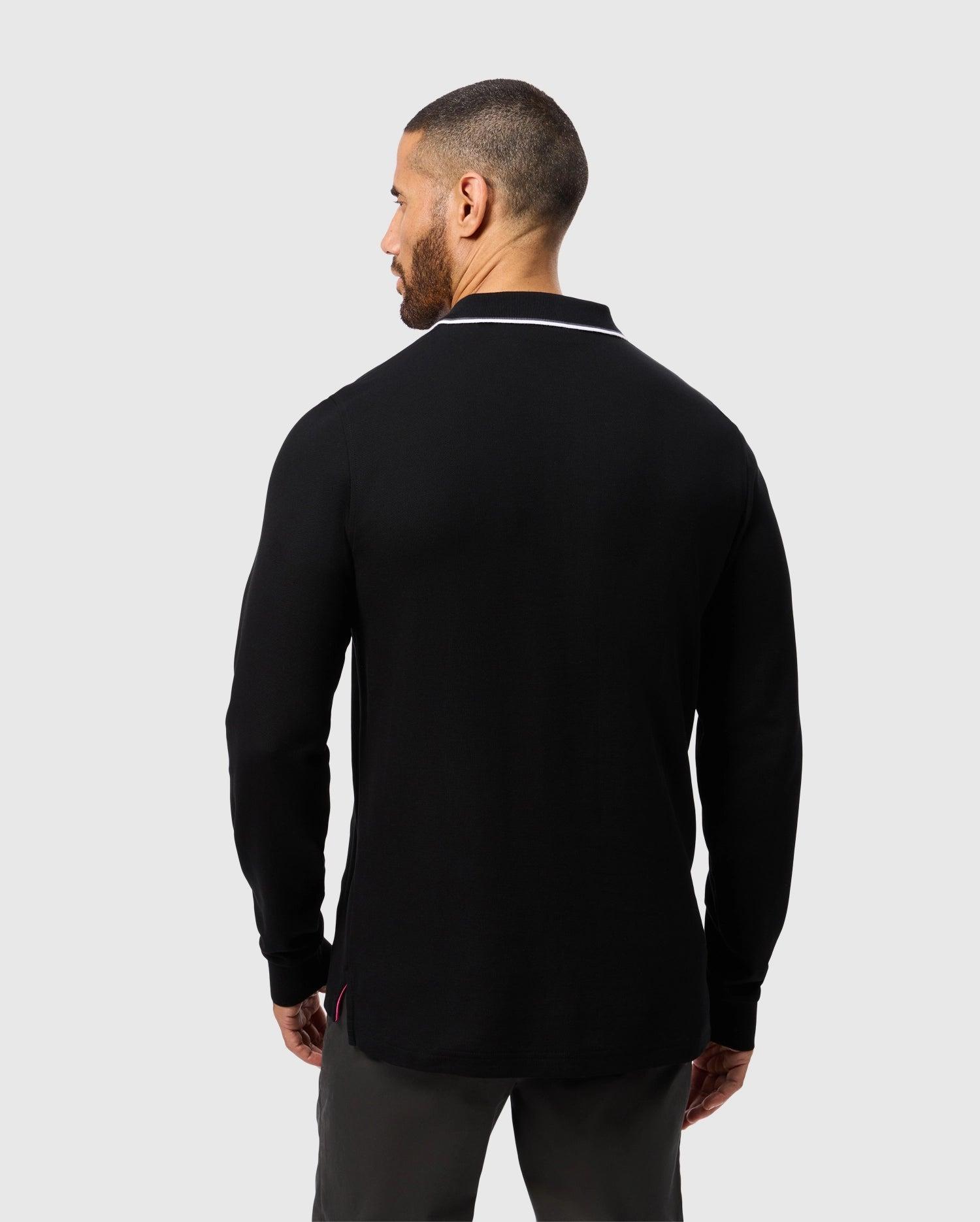 MENS KENT LONG SLEEVE PIQUE POLO - B6M935D200 Male Product Image