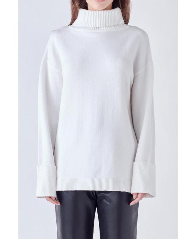 English Factory Womens Turtle Neck Sweater Product Image