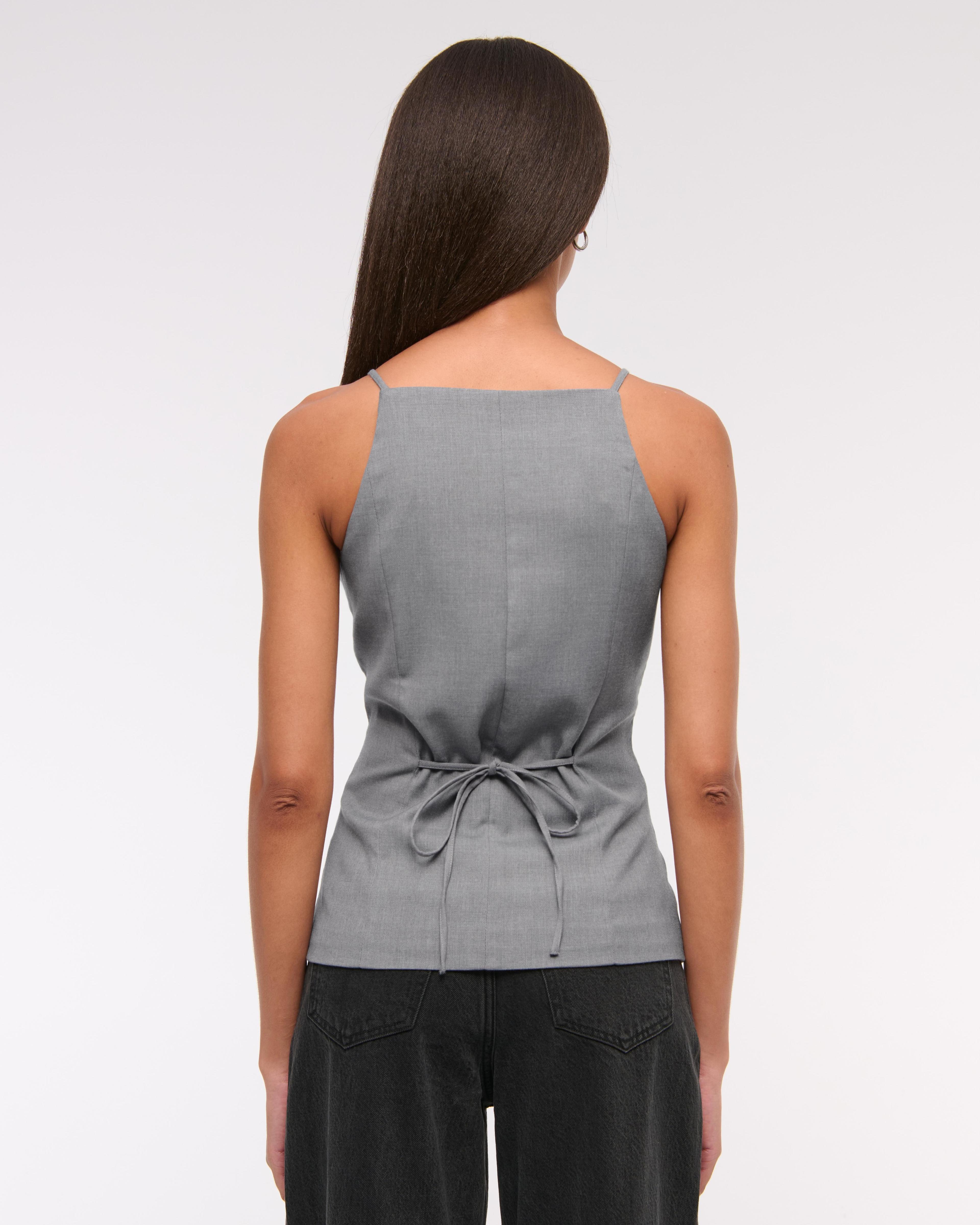 High-Neck Suiting Vest Product Image