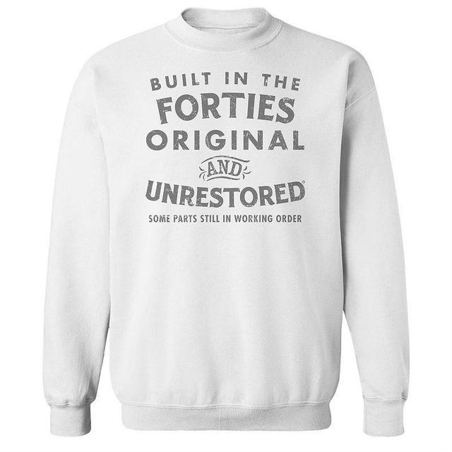 Mens Built in The Forties Fleece Graphic Sweatshirt Product Image