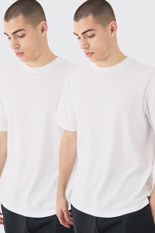 2 Pack Basic T-shirt | boohooMAN USA Product Image