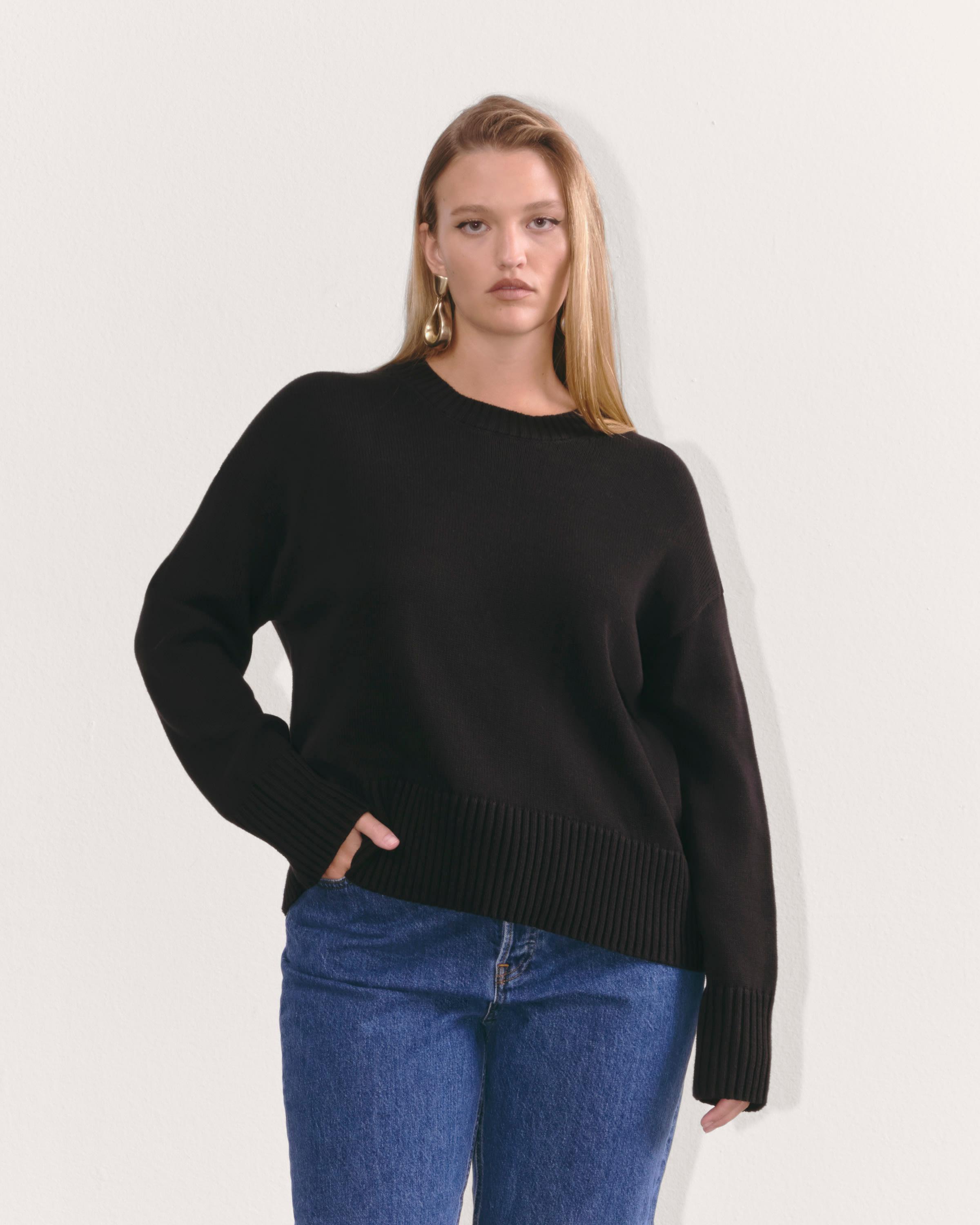 The Boxy Sweater in Everyday Cotton Product Image