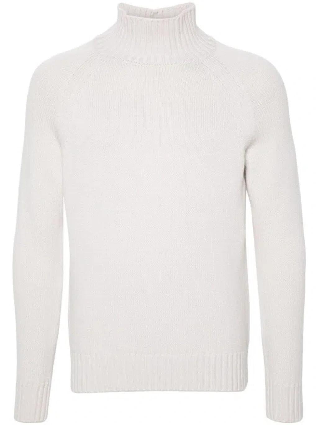 Wool Sweater In White Product Image