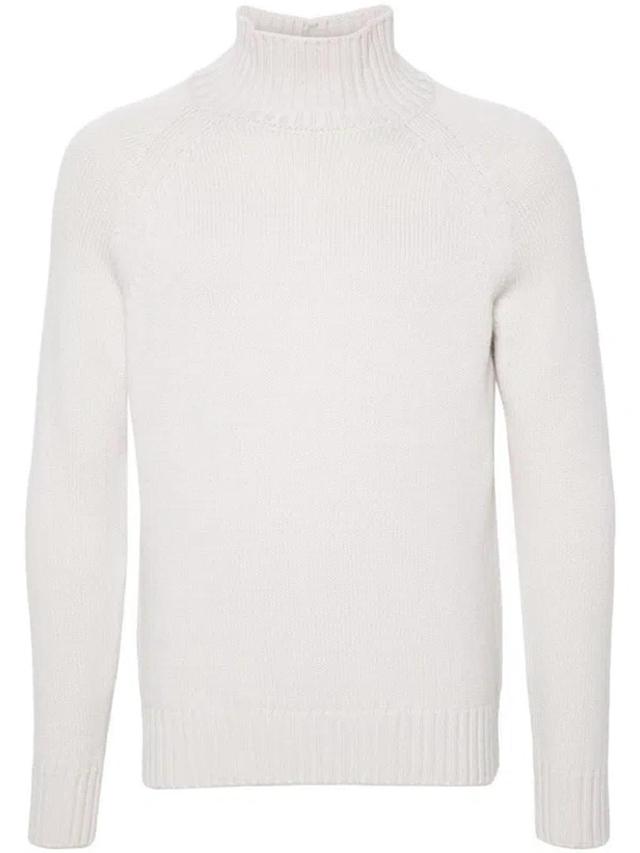 Wool Sweater In White Product Image