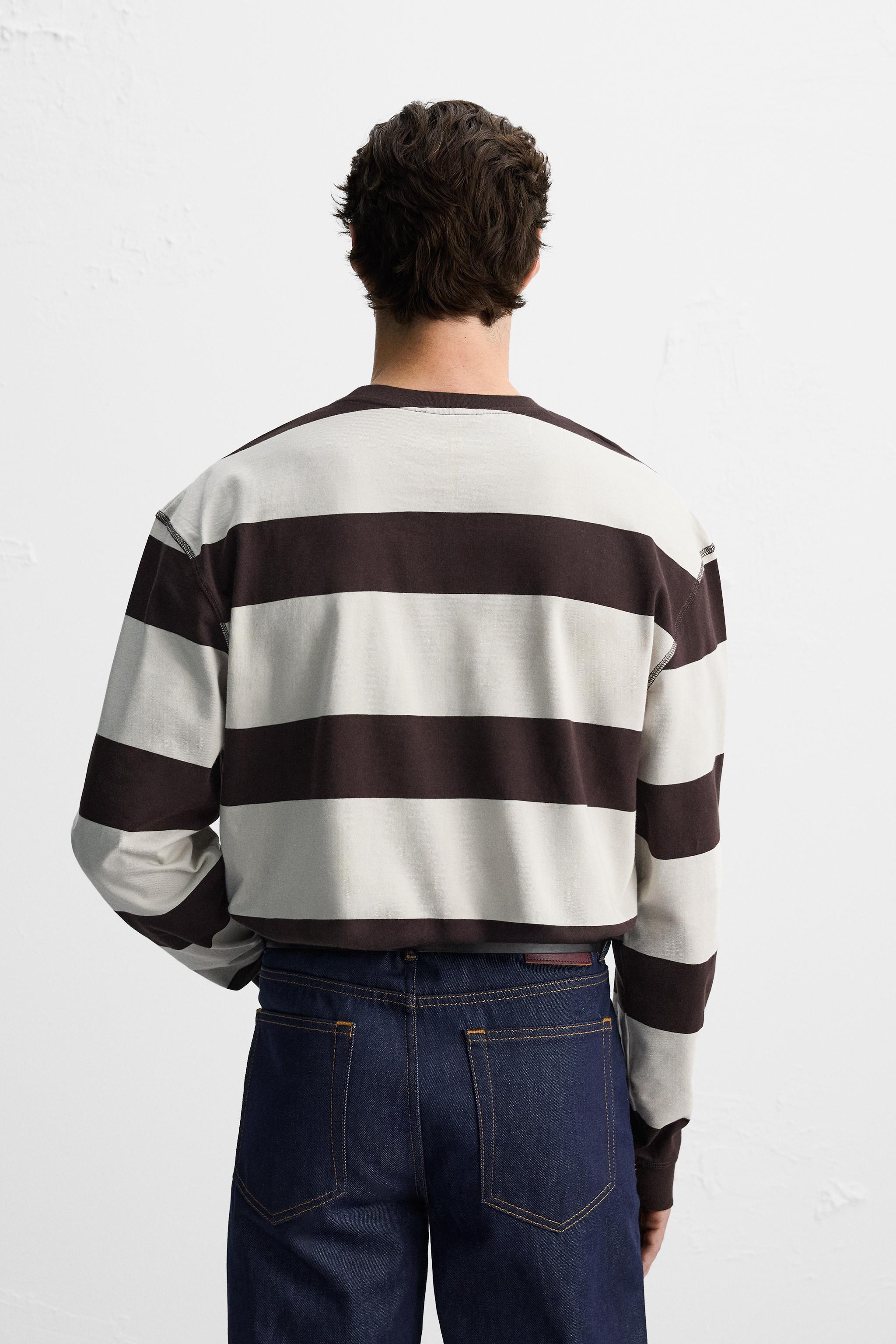 STRIPED JACQUARD T-SHIRT Product Image