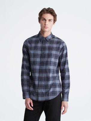 Plaid Flannel Classic Button-Down Shirt Product Image