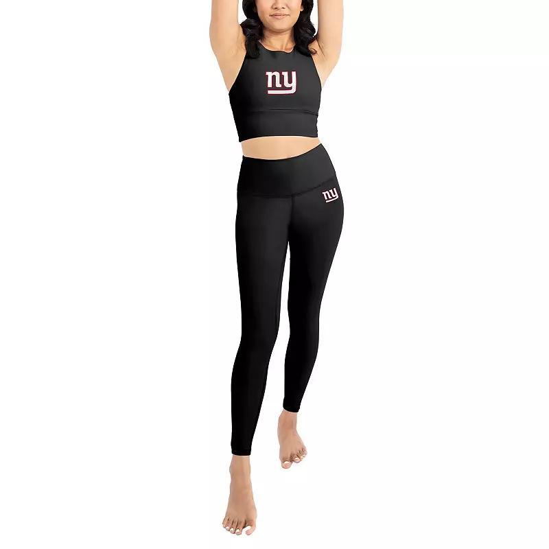 Womens New York Giants Leggings & Midi Bra Set Product Image