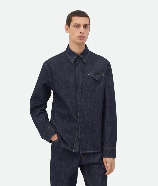 Men's Indigo Denim Shirt in Indigo Product Image