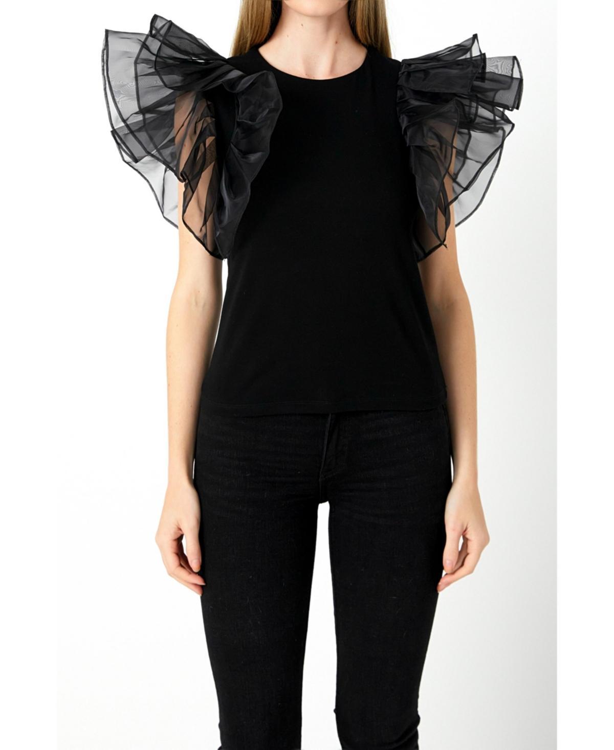 Womens Ruffle Top Product Image