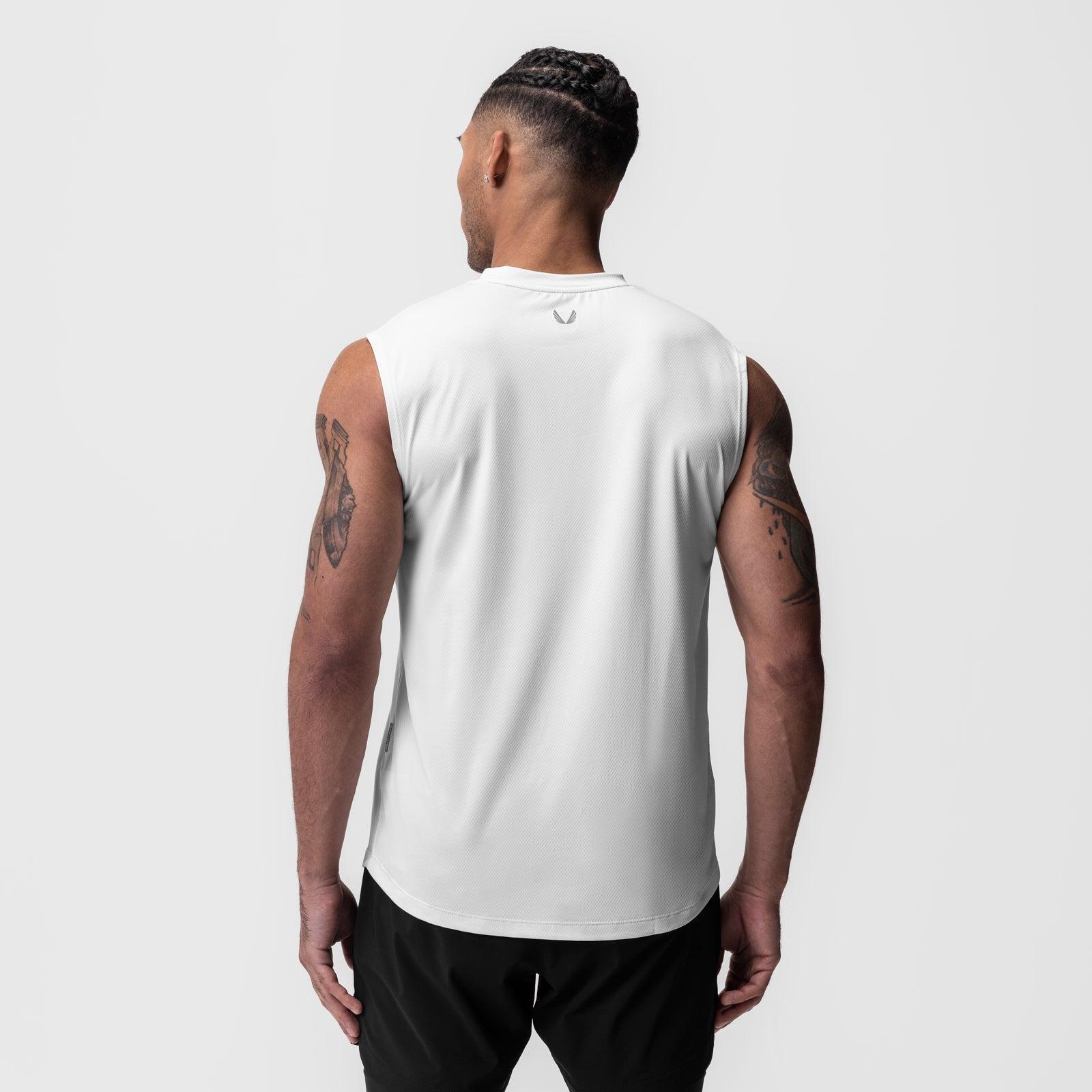 0757. AeroSilver® Cutoff Tank - White Product Image