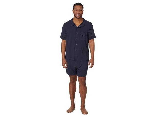 MeUndies Short Sleeve Modal PJ Set (Dark Sapphire) Men's Pajama Sets Product Image