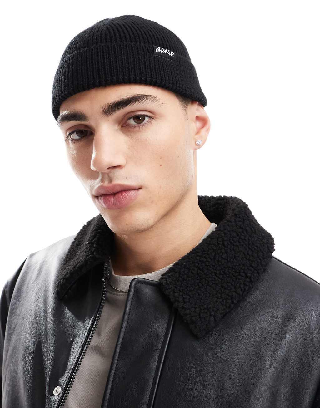 Bershka Beanie In Black Product Image