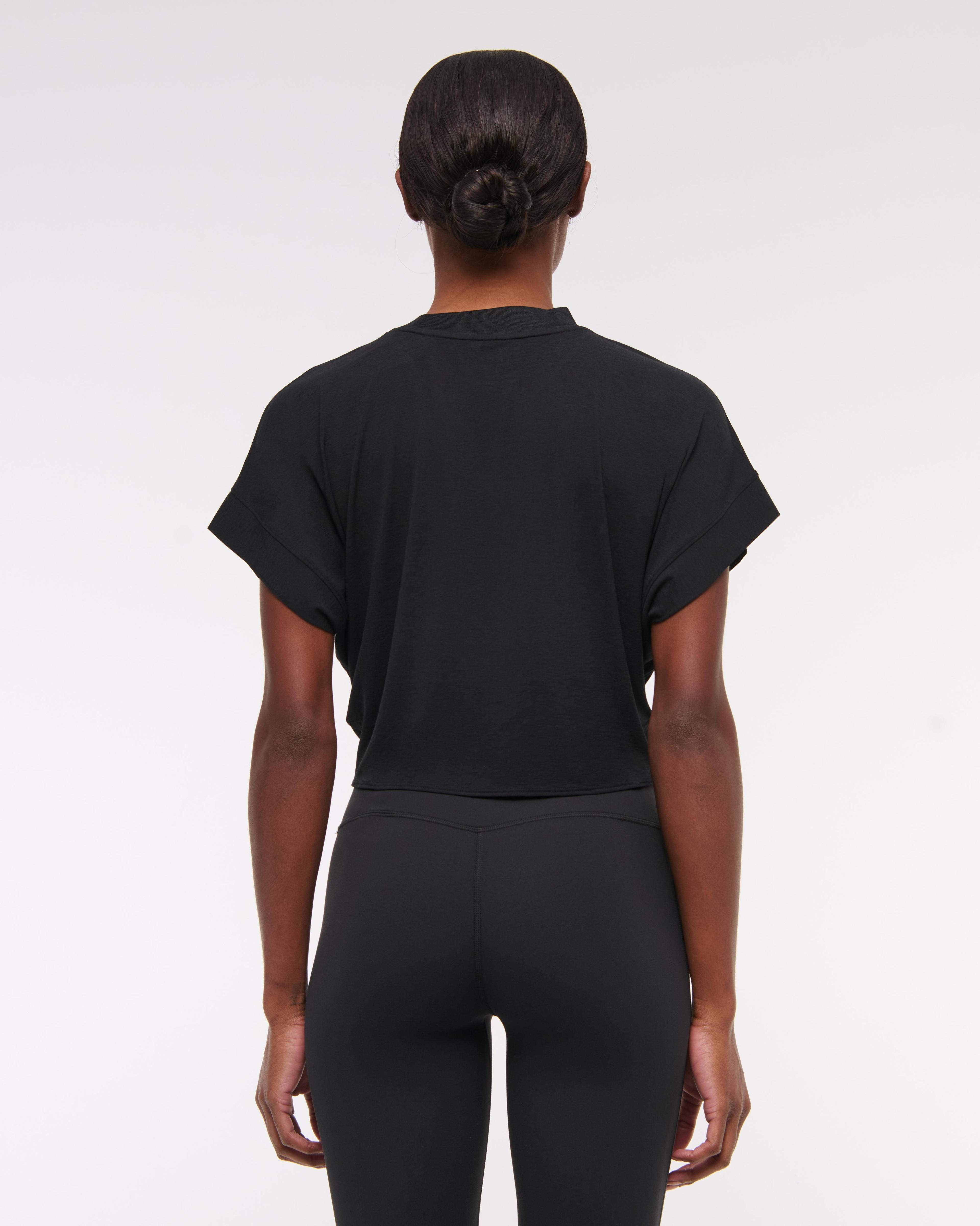 YPB Active Featherweight Tie-Front Tee Product Image