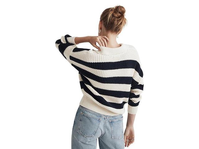 Madewell Waffle Knit Henley Sweater Product Image