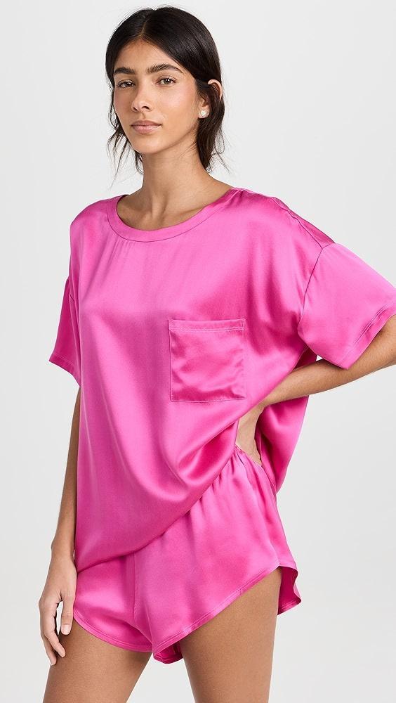 Lunya Washable Silk Tee Set | Shopbop Product Image