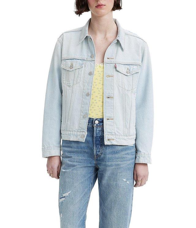 Levi's® Ex-Boyfriend Destructed Trucker Denim Jacket Product Image