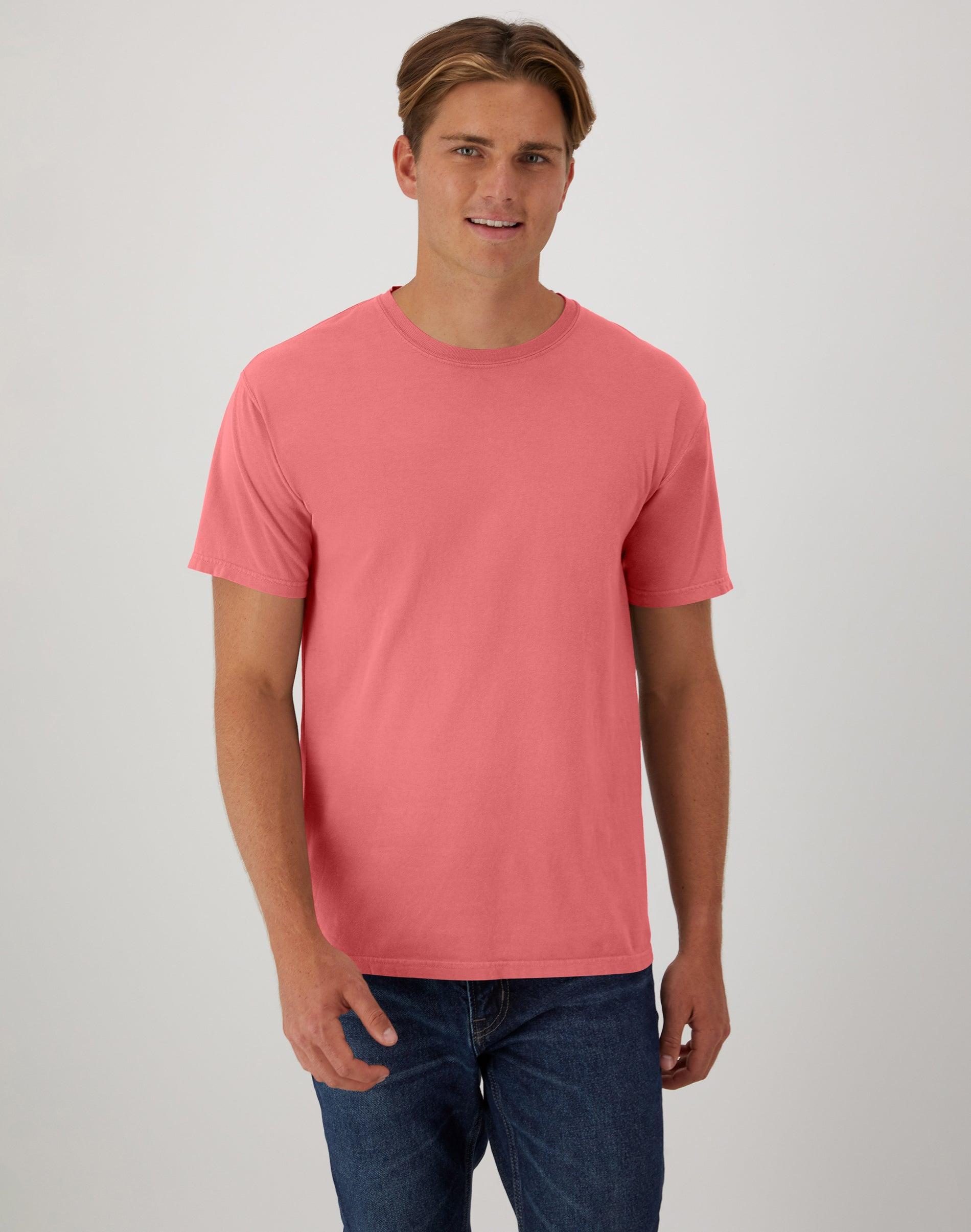 Hanes Mens Garment Dyed Cotton T-Shirt Spanish Moss 2XL Product Image