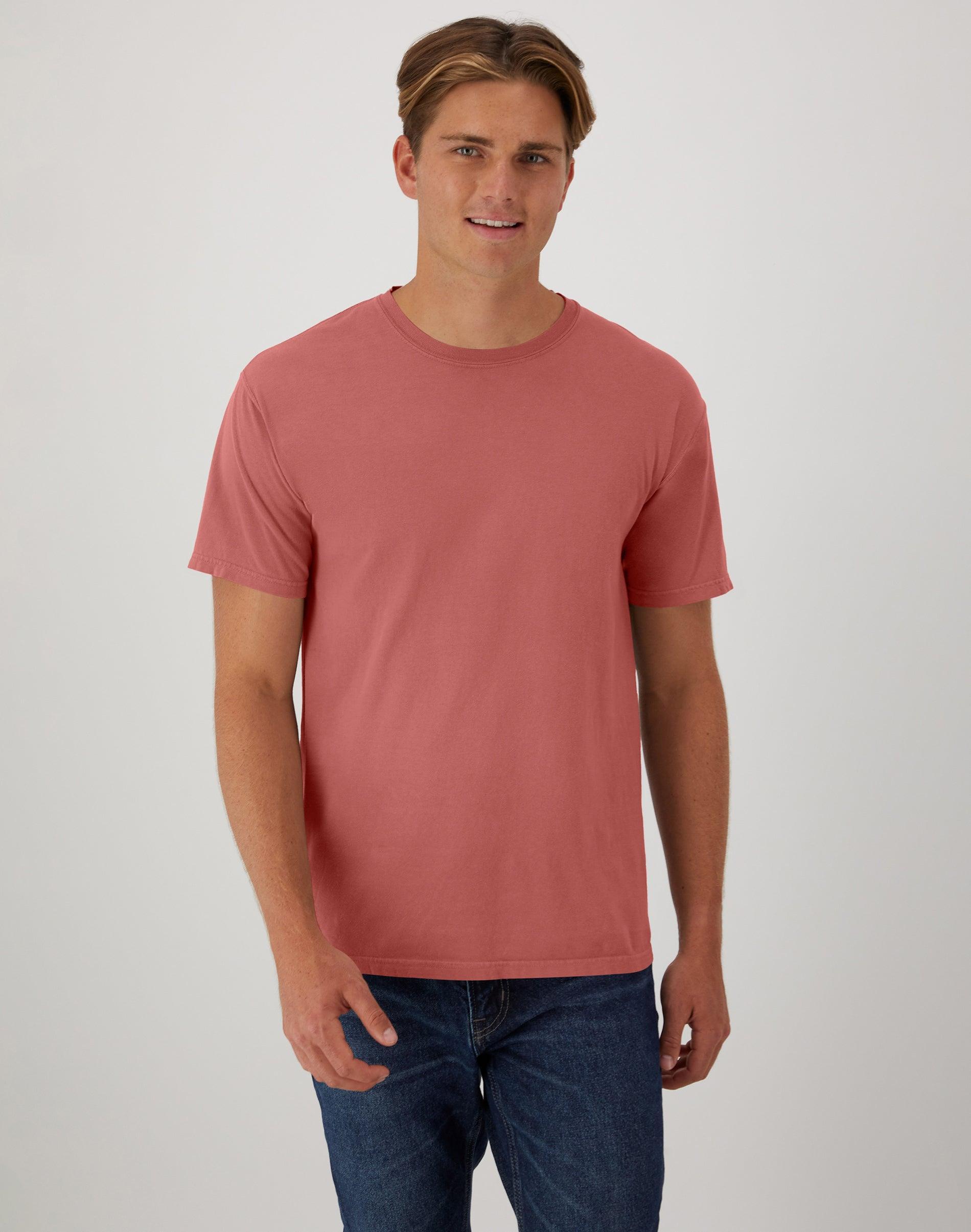 Hanes Mens Garment Dyed Cotton T-Shirt Spanish Moss 2XL Product Image