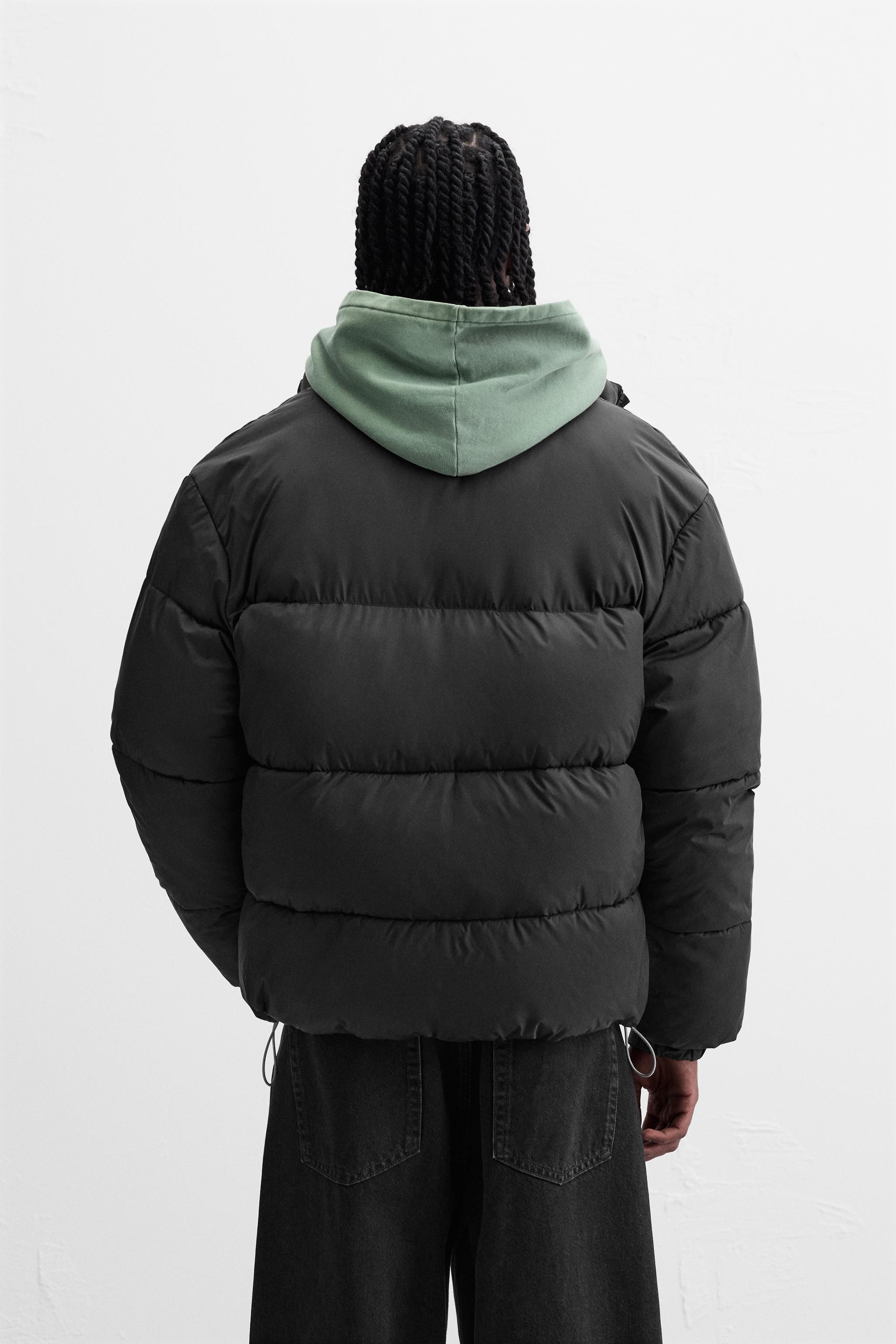 COLOR BLOCK PUFFER JACKET Product Image