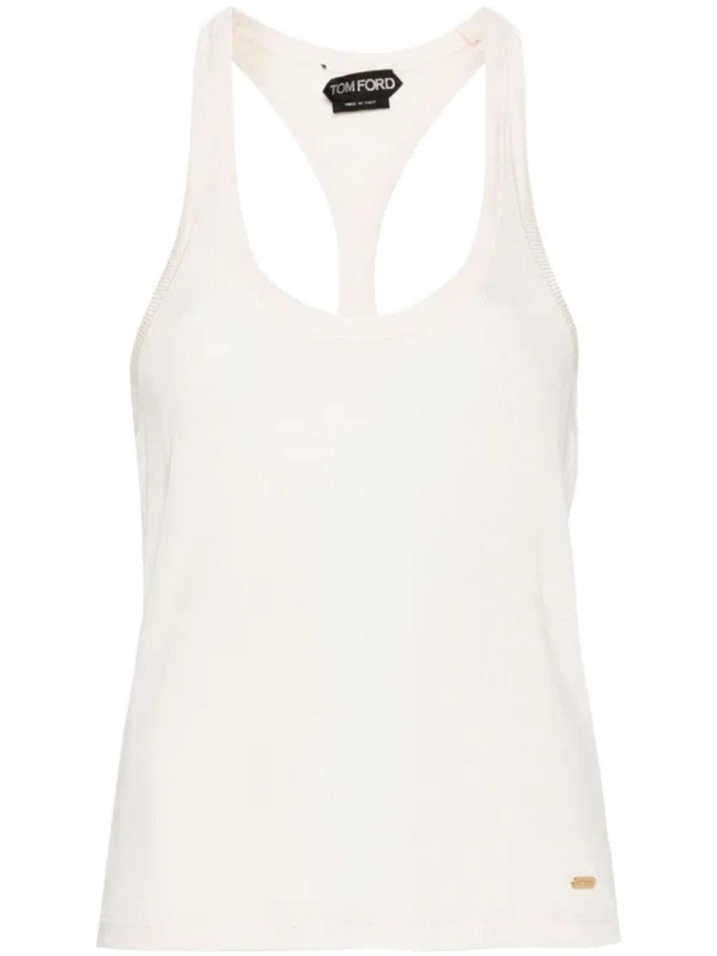 TOM FORD Jersey Tank Top In Beige Product Image