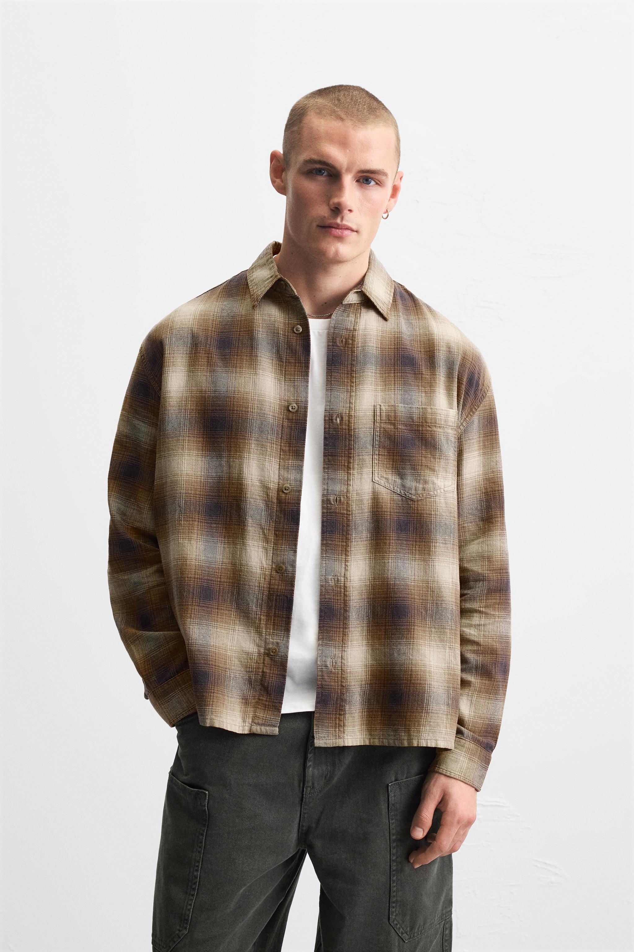 WASHED PLAID SHIRT Product Image