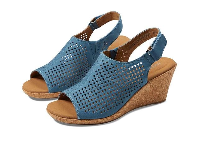 Rockport Briah Perf Sling Stone Nubuck) Women's Shoes Product Image