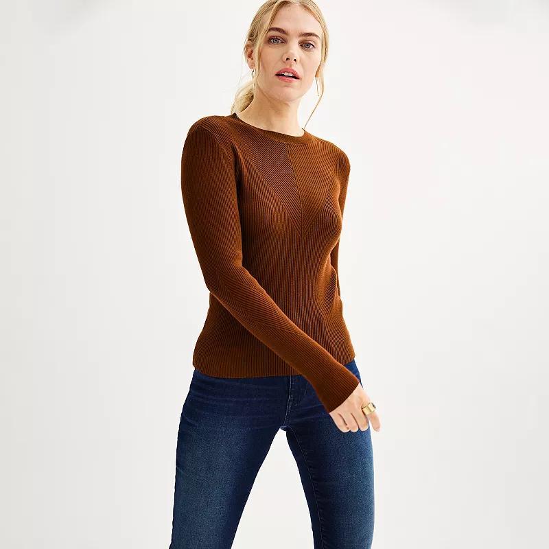 Womens Nine West Ribbed Sweater Product Image