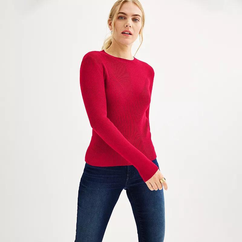 Womens Nine West Ribbed Sweater Product Image