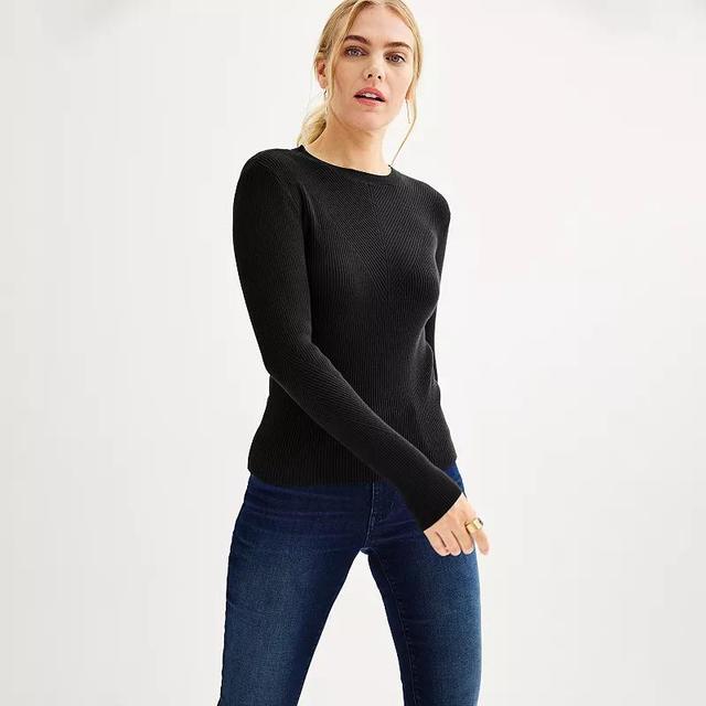 Womens Nine West Ribbed Sweater Product Image